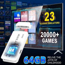 Videogame Stick M15 Pro 4k 64gb Hdmi Com 2 Controles Sem Fio + 2000 Jogos