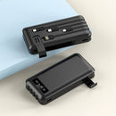 Power Bank 20000mAh com 4 Cabos Embutidos