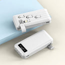 Power Bank 20000mAh com 4 Cabos Embutidos